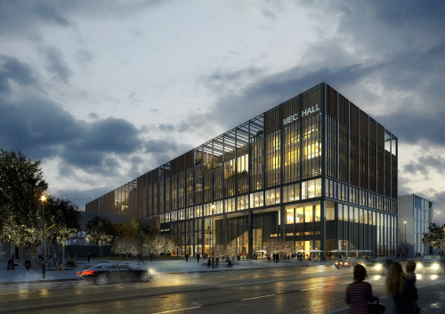 Image: Sipral dodá modulovou fasádu univerzitní budově MEC Hall v Manchesteru
